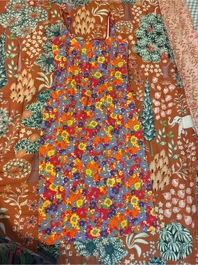 Pujka Floral Dress with Multicolor Print
